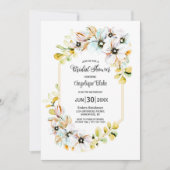 Pastel Floral Brautparty Einladung (Vorderseite)