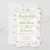 Pastel Floral Brautparty Einladung (Vorderseite)