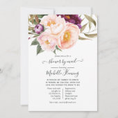 Pastel Floral Brautparty per Mail Einladung (Vorderseite)