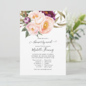 Pastel Floral Brautparty per Mail Einladung (Stehend Vorderseite)