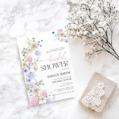 Pastel Floral Bridal Dusche Einladung