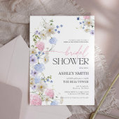 Pastel Floral Bridal Dusche Einladung