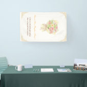 Pastel Floral Bridal pastel bouquet Elegant Banner (Messe)