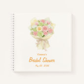 Pastel Floral Bridal Shower bouquet wedding  Notizblock (Vorderseite)