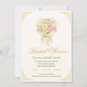 Pastel Floral Bridal Shower Invite – Japanese  Einladung (Vorderseite)