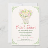 Pastel Floral Bridal Shower Invite – Japanese Einladung (Vorderseite)