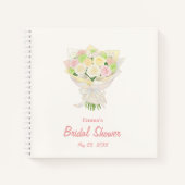 Pastel Floral Bridal Shower  – Japanese-Asian Notizblock (Vorderseite)