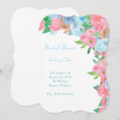 PASTEL FLORAL BRIDAL SHOWER SPRING SUMMER EINLADUNG (Vorne/Hinten)