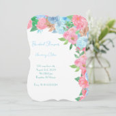 PASTEL FLORAL BRIDAL SHOWER SPRING SUMMER EINLADUNG (Stehend Vorderseite)