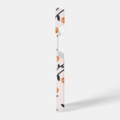 Pastel Floral Bud Botanisches Muster iPhone Hülle (Linke Seite)