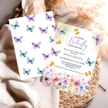 Pastel Floral Butterfly Baby SHower
