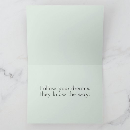 Pastel Floral Butterfly Dreamcatcher Karte (Innenseite)