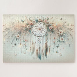 Pastel Floral Butterfly Dreamcatcher Puzzle