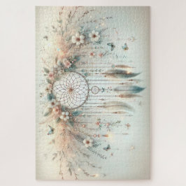 Pastel Floral Butterfly Dreamcatcher Puzzle