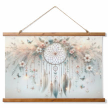 Pastel Floral Butterfly Dreamcatcher