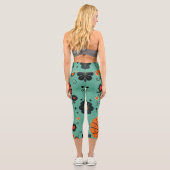 Pastel Floral Capri Leggings (Rückseite)
