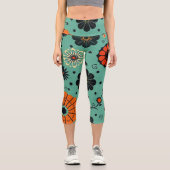 Pastel Floral Capri Leggings (Vorderseite)
