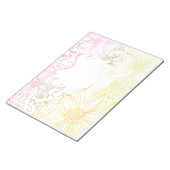 Pastel floral Decorative Writpad Notepad Notizblock (angewinkelt)