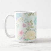 Pastel Floral Design Tasse (Links)