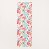 Pastel Floral Designer Yoga Übungsmat Yogamatte (Rückseite)