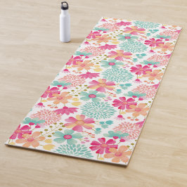 Pastel Floral Designer Yoga Übungsmat Yogamatte