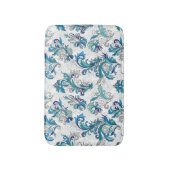 Pastel Floral Doodle Vintages Muster. Badematte (Vorderseite Vertikal)