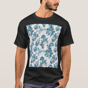 Pastel Floral Doodle Vintages Muster. T-Shirt