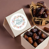 Pastel Floral Eid Mubarak Stickers