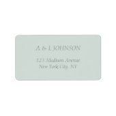 Pastel Floral Elegance Wedding Adressaufkleber (Vorne)