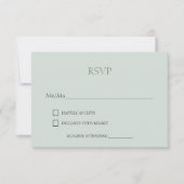 Pastel Floral Elegance Wedding RSVP Karte (Vorderseite)