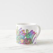 Pastel Floral Espressotasse (Vorderseite Rechts)