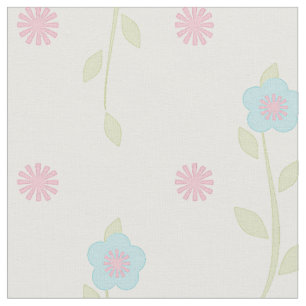 Pastel Floral Fabric Stoff