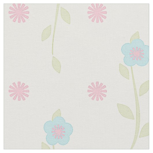 Pastel Floral Fabric Stoff (Nahaufnahme)