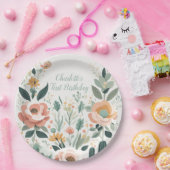 Pastel Floral Fiesta Pappteller (Party)