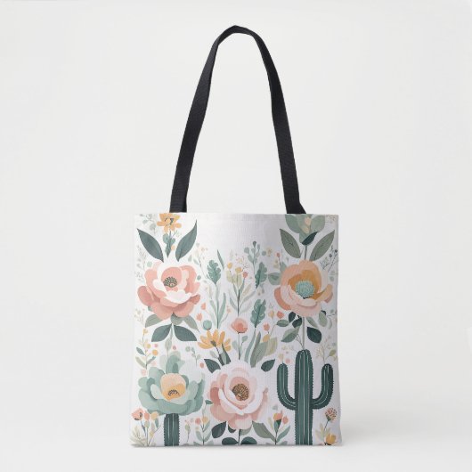 Pastel Floral Fiesta Tasche (Vorderseite)