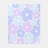 Pastel floral Fleece Blanket (Vorderseite)