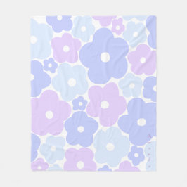 Pastel floral Fleece Blanket