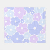 Pastel floral Fleece Blanket (Vorderseite (Horizontal))