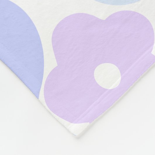 Pastel floral Fleece Blanket (Ecke)