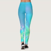 Pastel Floral Fraktal Leggings (Rückseite)