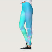 Pastel Floral Fraktal Leggings (Links)