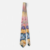 Pastel Floral Garden Krawatte (Vorderseite)