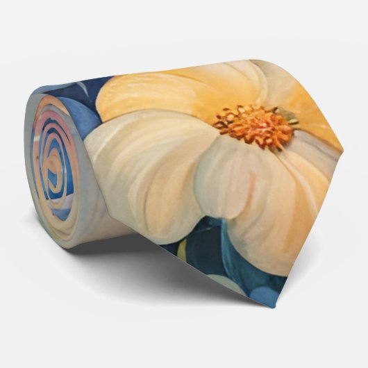 Pastel Floral Garden Krawatte (Gerollt)