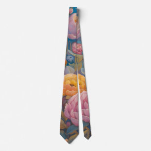 Pastel Floral Garden Krawatte