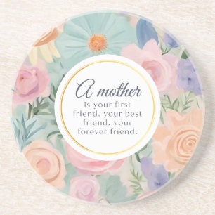 Pastel Floral Garden Mother's Day Untersetzer