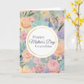 Pastel Floral Garden Sweet Mother Day Oma Karte (Gelbe Blume)