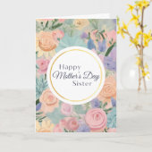 Pastel Floral Garden Sweet Mother Day Sister Karte (Gelbe Blume)