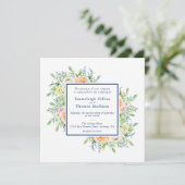 Pastel Floral Garden Wasserfarbenhochzeit Einladung (Stehend Vorderseite)