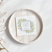 Pastel Floral Garden Wasserfarbenhochzeit Einladung