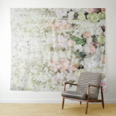 Pastel Floral Garland Wedding Prop Wandteppich (Beispiel (Horizontal))